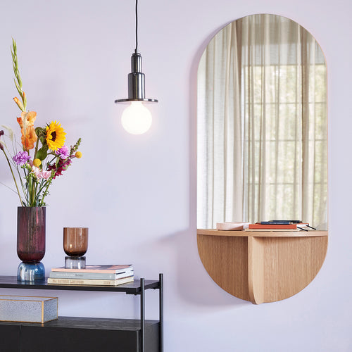 Hübsch hanger Sculpture - ijzer/marmer - ø12xh19cm, e27/40w - vtwonen shop