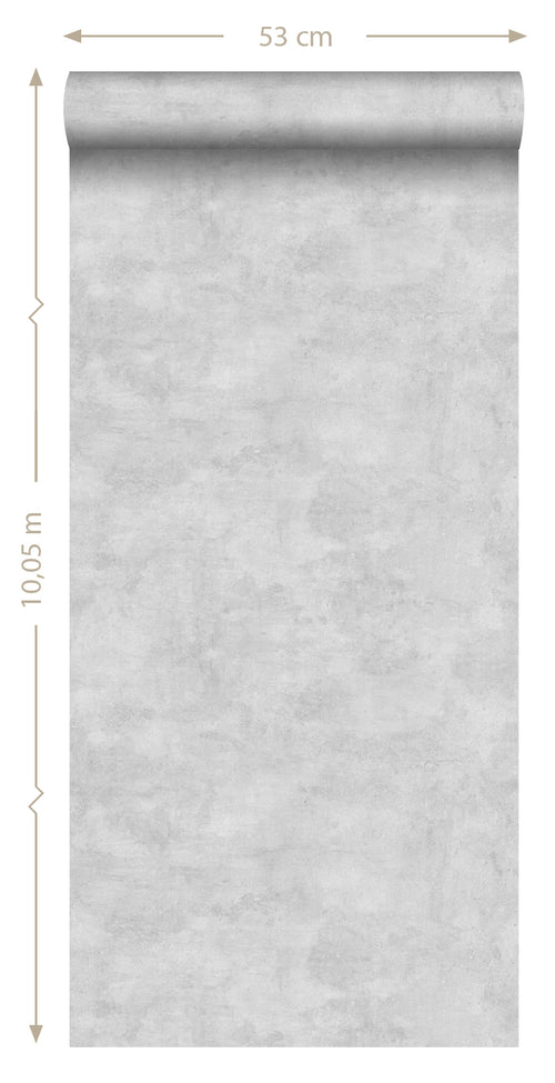 ESTAhome behang betonlook licht crème beige - 53 cm x 10.05 m - 138906