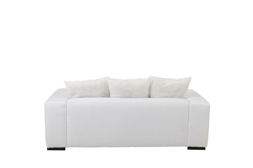 J-Line onderstel Zetel + 5 Kussens Monaco - textiel - wit