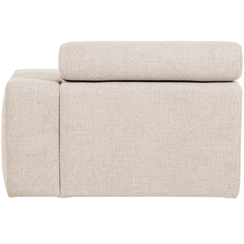 WOOOD chaise longue element arm rechts Novi - Polyester- Naturel - 86x109x173 - vtwonen shop