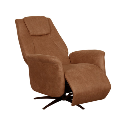 LABEL51 Elektrische Fauteuil Stockholm - Cognac Suède - 77x87x112cm - vtwonen shop