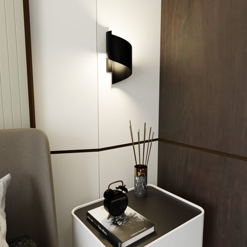 Emibig wandlamp Spiner - 1 lichts - 14  x 30   cm - zwart - vtwonen shop