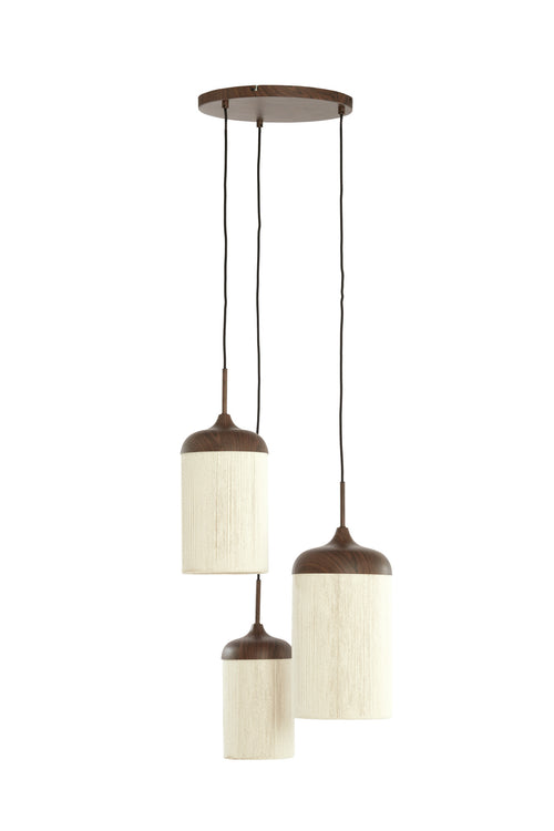 Light & Living hanglamp DANIALO - bruin - Ø35x32cm
