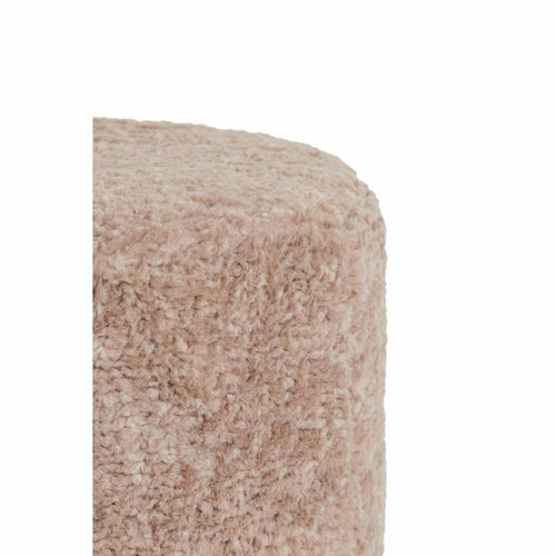 Light & Living poef Polly - bruin - Ø40cm - vtwonen shop