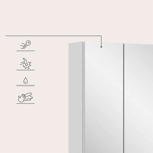 Furnilux Vira spiegelkast - 77cm x 82cm x 18cm - vtwonen shop