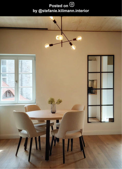 Lucide plafonnière LESTER - 6xE27 - Zwart - vtwonen shop