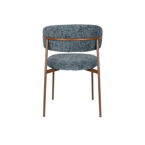 Housecraft Living Claes Eetkamerstoelen Gemêleerd Blauw - Set van 2
