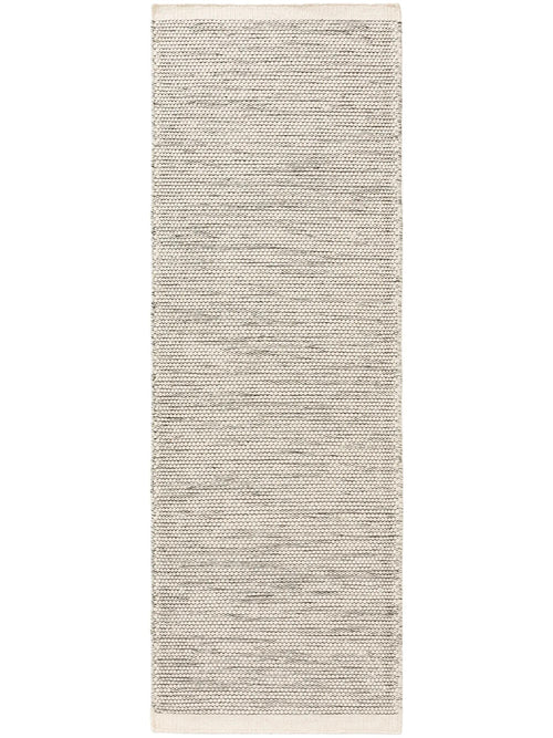 benuta wollen loper Rocco - beige/zwart - 70x200 cm