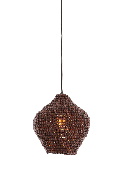 Light & Living hanglamp KALENGA - bruin - Ø21x22cm