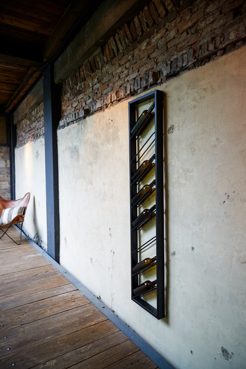 Light & Living wijnrek MALBEO - 36x6x160cm - zwart