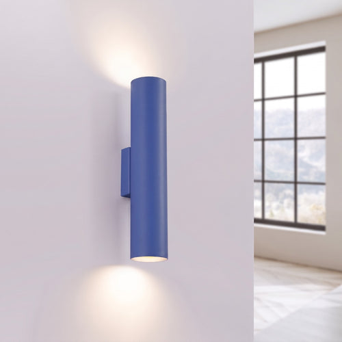 Sollux Lighting Wandlamp LAGOS 2 ultramarijn - 6x8x30cm