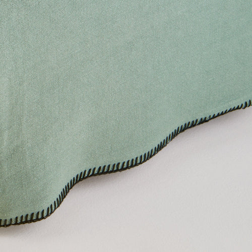 Madura Hoes voor boxspring Nino groen van grijs en zwarte slinger 160x200 cm