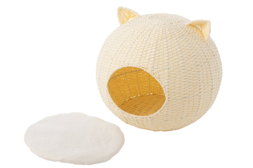 J-Line kattenmand Kattenoren - papier - wit