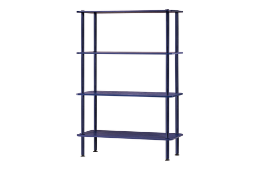 noo.ma Teidi 4-laags open boekenkast 80x35x127 cm, Blueberry Pie