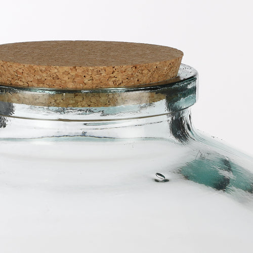 Mica Decorations Olly Vaas - H23 x Ø29 cm - Gerecycled Glas - Transparant