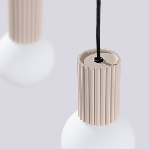 Sollux Lighting Hanglamp HALO 2L taupe - 33,5x6x120cm