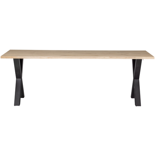 WOOOD boomstam tafel met alkmaar poot Tablo - Eiken - 75x220x90 - vtwonen shop