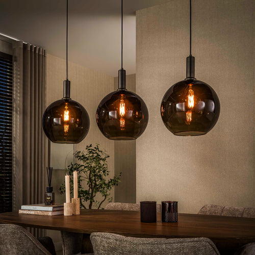 Giga Living Hanglamp Sfera Tricolore - Bruin Metaal - 115x30x150cm