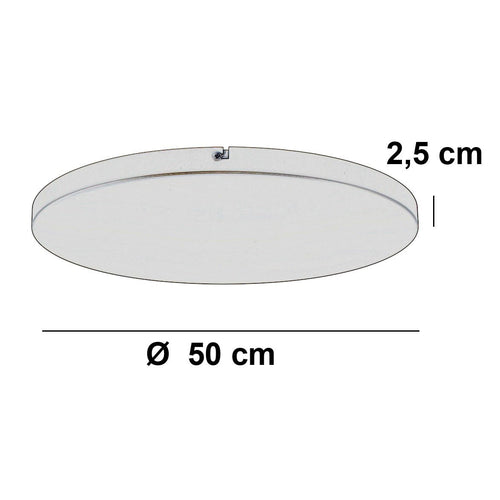Ylumen plafondplaat rond - 3 lichts - 50  x 2.5   cm - beige