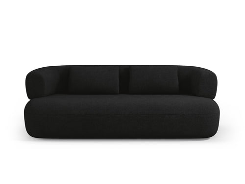 Micadoni Bank Jenny 3-zits, boucle, zwart - 90x178x73cm
