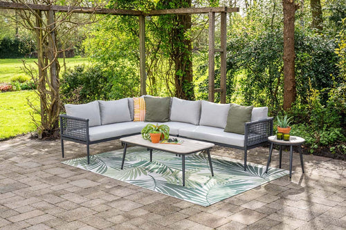 Garden Impressions lounge hoekbank Teramon - donkergrijs