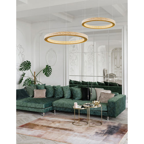 Merano Cincinnati Geïntegreerde LED Hanglamp Plafondlamp Antiek Goud Messing Aluminium LED 60W 3530Lm 3000K