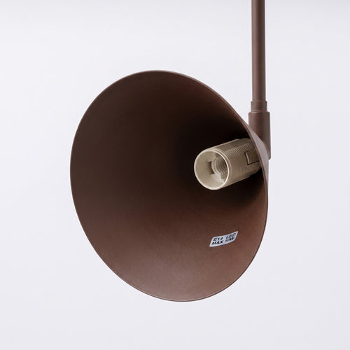 Sollux Lighting Wandlamp NOX 1 bruin met schakelaar - 14x61x30cm