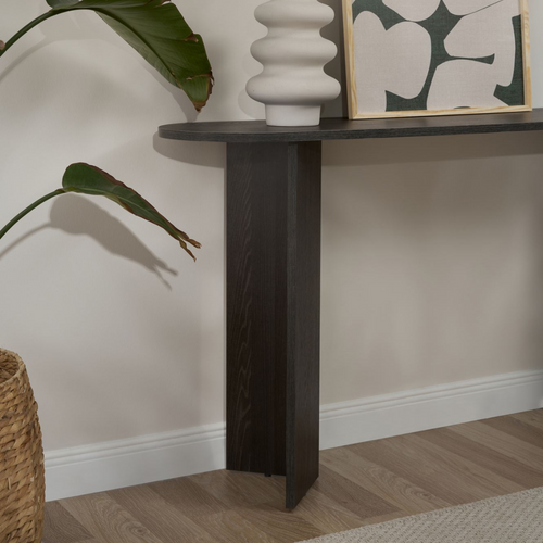 Calicosy - SIRA Design haltafel - Zwart hout - 35x150x75 cm