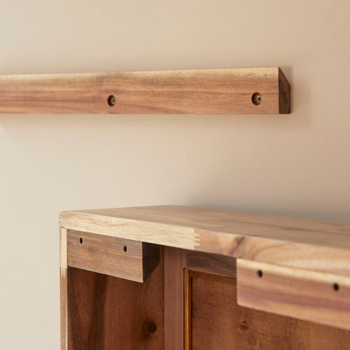 Tikamoon Spiegelkast van massief acaciahout - Naturel - vtwonen shop