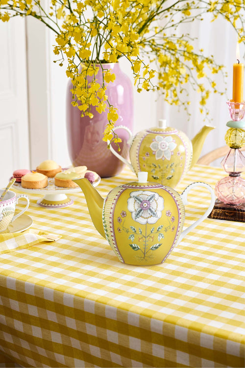 Pip Studio Theepot - Lily&Lotus - Geel - 18cm