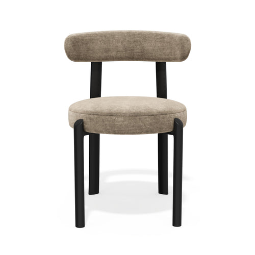Premium Interiors - Set van 2 stoelen NOMA - zacht aanvoelende geweven stof mol 56cm