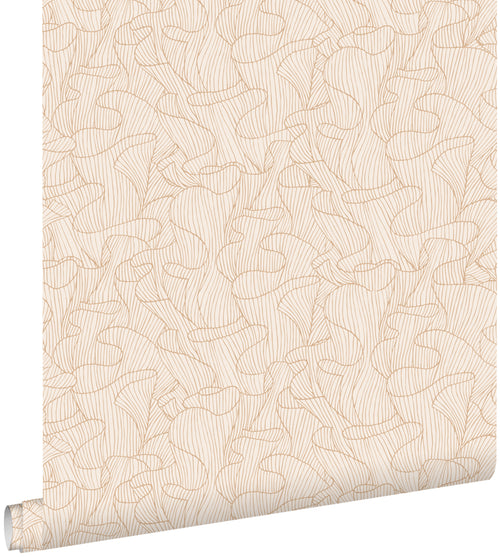 ESTAhome behang koraal zand beige en licht terracotta - 50 x 900 cm - 139500