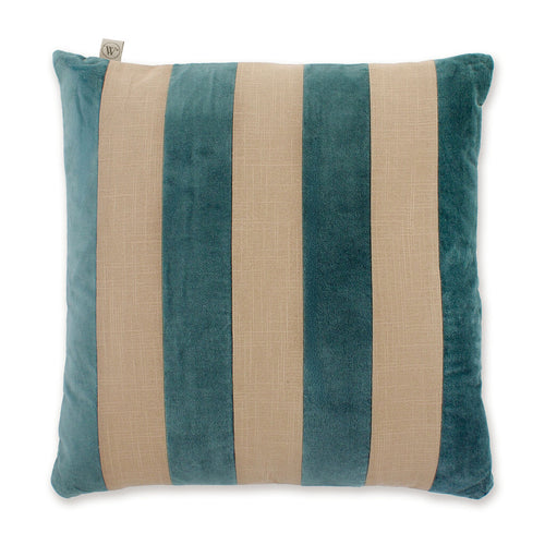 Walra - Sierkussen Velvet Stripes - 50x50 cm - Bruin