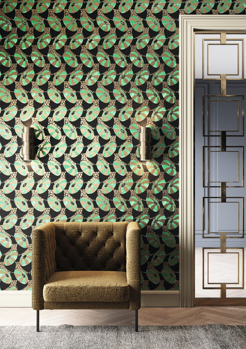 Masureel behang geometrische vormen groen - 70 cm x 10.05 m - 630507 - vtwonen shop