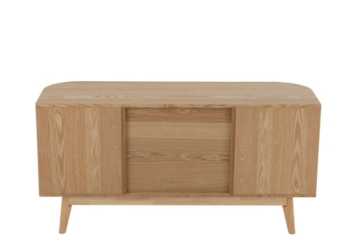 J-Line kast Rond - dennenhout - naturel - small