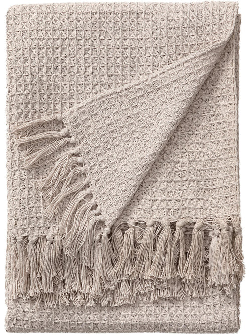 benuta katoenen deken Amalia - créme - 125x150 cm