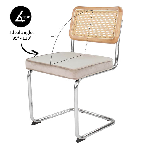 Kick buisframe stoel Kai - Champagne - vtwonen shop