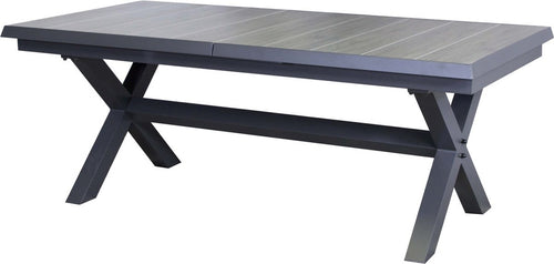 Sens-Line - Monaco Keramiek - Uitschuifbare tuintafel - 207-267cm - Antraciet