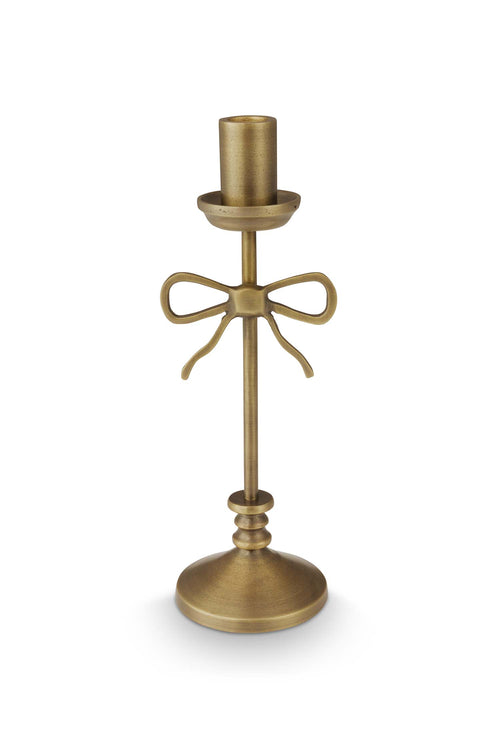 vtwonen - Kandelaar Strik - Metaal - Goud - 9.5x33 cm