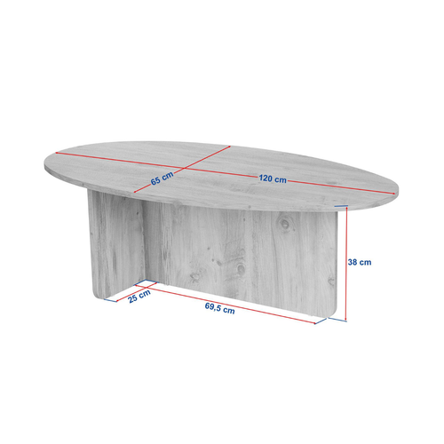 Calicosy - ANNA Tafel - Licht hout - 120x65x40 cm