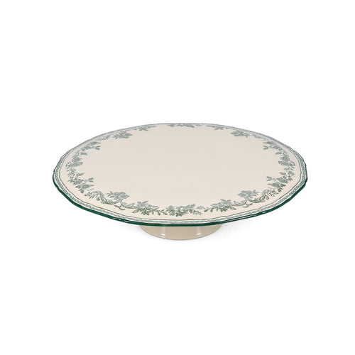 S|P Collection - Taartplateau 32,5xH9cm green Cyril