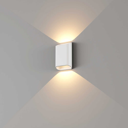 Artdelight wandlamp Diaz - 2 lichts - 4  x 15   cm - wit