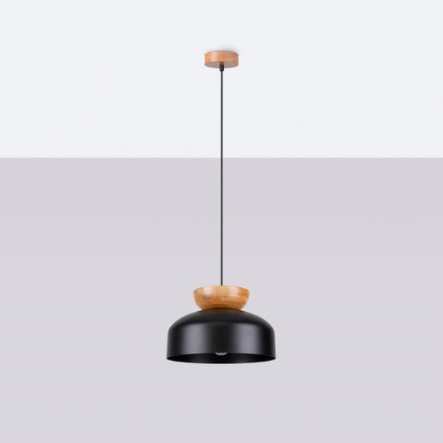 Sollux Lighting Hanglamp MARION zwart - 29,5x29,5x130cm
