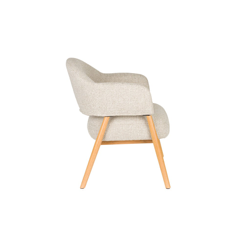 Housecraft Living Indy Fauteuil met armleuning lichtbruin/ Beige
