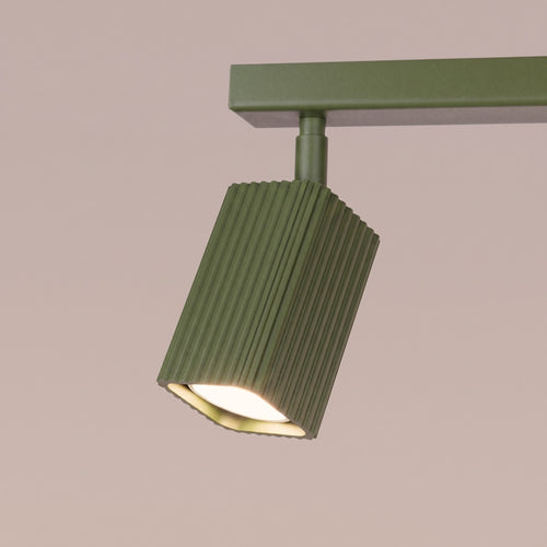 Sollux Lighting Plafondlamp RAYO 4L olijfgroen - 81x6x16,5cm