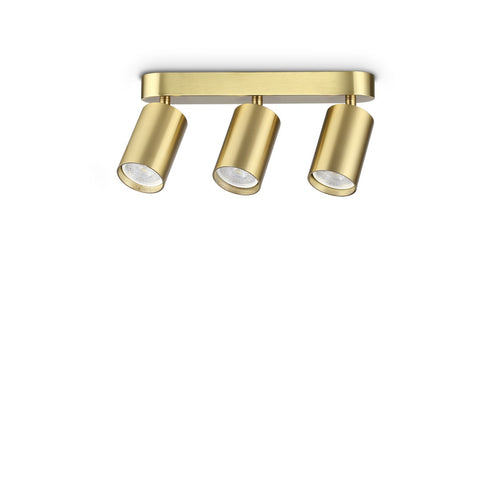 Ideal Lux DYNAMITE Plafondspot met messing fitting, 3x GU10