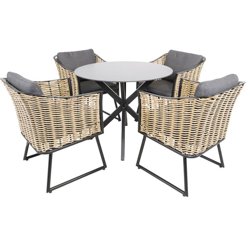 Lesli Living tuintafel Crest - zwart - Ø90x73cm