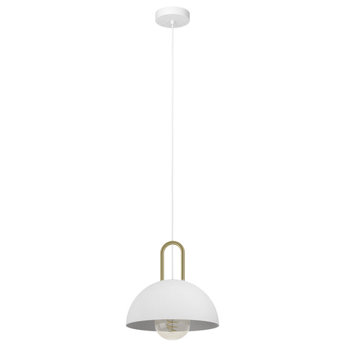 EGLO hanglamp Calmanera - e27 - ø 32,5 cm - wit/geelkoper - vtwonen shop