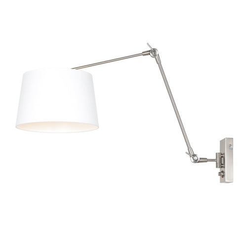 Steinhauer wandlamp prestige - 1 lichts - 90x 50 cm - mat chroom wit - vtwonen shop