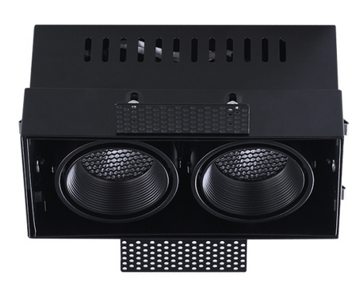 Artdelight Inbouwspot Trofa 2L - Zwart